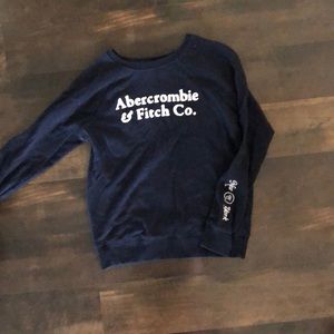 🔥Abercrombie navy crew neck